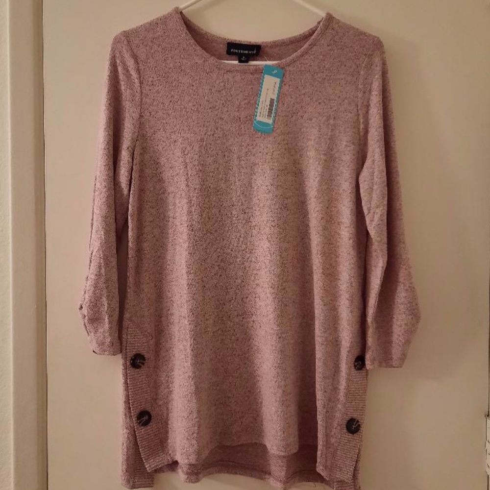 Aubrie Button Detail Knit Top